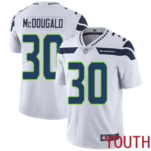Seattle Seahawks Limited White Youth Bradley McDougald Road Jersey NFL Football #30 Vapor Untouchable->youth nfl jersey->Youth Jersey